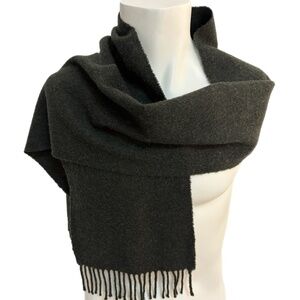 Bronte by Moon Greyish Olive 100% Lambswool Scarf 🇬🇧– Made in Great Britain